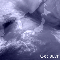 2002年5月15日10時の気象衛星ひまわり水蒸気画像