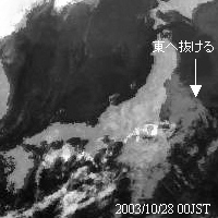 気象衛星赤外画像28日00時