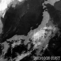 気象衛星赤外画像28日03時