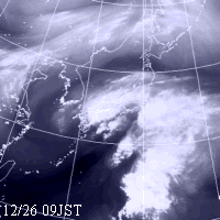 2006年12月26日09時の気象衛星水蒸気画像